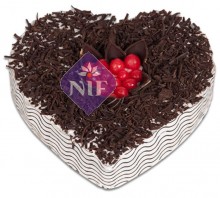 3 Kg. Heart Shape Black Forest Cake